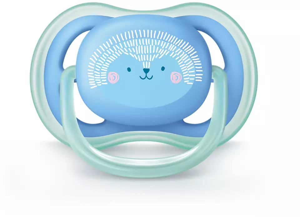 Philips AVENT / Пустышка Ultra Air декор, 6-18 мес. (уп. 2 шт.), для мальчика, SCF344/22